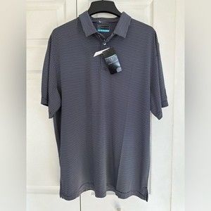 NWT PGA Tour Golf Polo Striped Shirt Size Men’s XL Short Sleeve